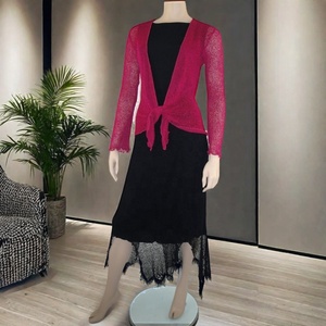 เสื้อสเวตเตอร์ถักแบบโบเลโรของผู้หญิงที่มีน้ำหนักเบาสวมใส่ได้ทุกฤดู