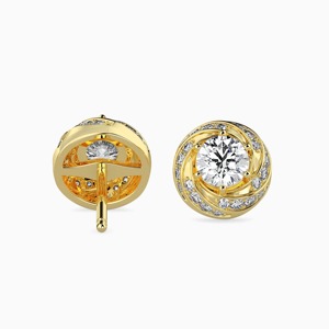 Pendientes de Diamantes Cultivados en Laboratorio, Color D, Claridad VVS, 1.5 Quilates, Certificación IGI, Corte Brillante, Oro Sólido de 14K, Joyería Fina de Lujo para Mujer - Product Image 4