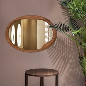 Classic Fusion Resin Wood Wall Mirror Decorative Handmade Frame Mirror for Modern and Traditional Home Decor - Product Image 4