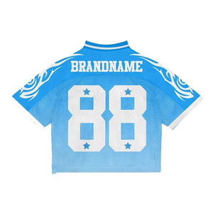 เสื้อฟุตบอลอเมริกันดีไซน์ล่าสุด ผลิตตามสั่ง ผ้าโพลีเอสเตอร์ 100% พร้อมปักโลโก้ตามแบบที่ต้องการ - Product Image 2