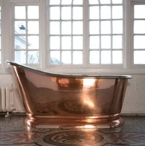 <b>Bath</b> Tub Slanted Height with Hammered Antique Finish Modern Design Handcrafted Luxury Bathroom - Product Image 2