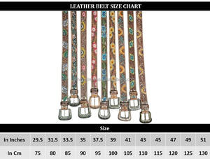 Luxury Customization Floral Design Hand Tooled Cowhide Leather <b>Belt</b> for Men & Women Adjustable Pin Buckle Genuine Leather <b>Belts</b> - Product Image 2