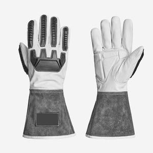 High Quality Heavy Duty Custom Logo Leather Work <b>Gloves</b> With Grip Palm for Men Bulk Safety Working <b>Gloves</b> Construction Wholesale - Product Image 1