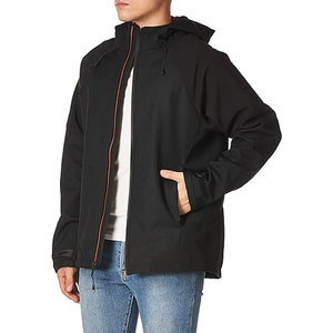 Men's Black Varsity Jacket Windproof <b>Covered</b> <b>Button</b> Closure Eco-Friendly Breathable Quick Dry High Street Style Winter - Product Image 4