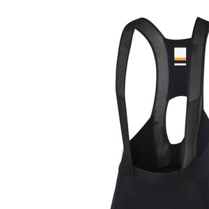 Men's <b>Cycling</b> Bib <b>Shorts</b> Black Mesh Back With <b>Padded</b> Seat And Reflective Trim - Product Image 5