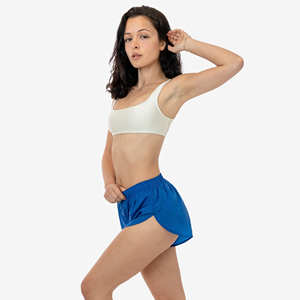 Shorts de sport respirants pour femmes, shorts de course à compression, vêtements de sport décoratifs en nylon froissé, séchage rapide, imperméables, shorts d'entraînement - Product Image 5