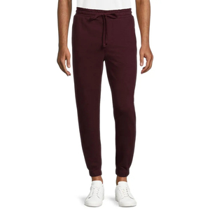 Pantalones casuales de talla grande para hombre con cordón ajustable, teñido liso, de corte recto, pantalones personalizados de alta calidad en algodón y felpa. - Product Image 6