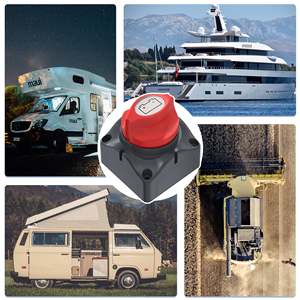 Interrupteur de déconnexion de batterie 275A 12V M10 marche/arrêt 2 broches pour usage automobile et maritime - Product Image 4