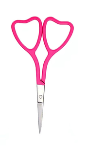 Tijeras de Belleza Profesionales de Alta Calidad al por Mayor, con Mango en Forma de Corazón, de Acero Inoxidable y Hoja Recta, para Recortar Cejas - Product Image 3