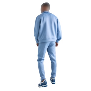 Chándal de invierno térmico moderno para tallas grandes transpirable Athleisure Fleece Activewear entrenamiento de ajuste relajado cómodo - Product Image 4