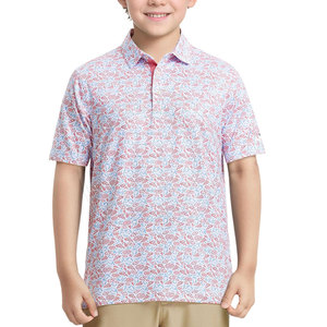 Polos de golf juveniles de alto rendimiento hechos con tela transpirable que absorbe la humedad para un uso deportivo y diario cómodo. - Product Image 1