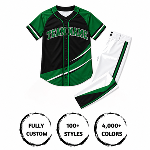 ชุดเสื้อเบสบอลพรีเมียม แขนสั้น โพลีเอสเตอร์ 100% ระบายเหงื่อได้ดี พิมพ์ชื่อทีม ชุดยูนิฟอร์มสำหรับผู้ใหญ่ - Product Image 4