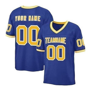 Jersey de Fútbol Americano Blanco Personalizado, Uniforme de Equipo con Nombre y Número Dorados, Camiseta Deportiva, Fabricante y Proveedor OEM - Product Image 5