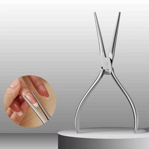 Outil professionnel pour ongles en acier inoxydable, mâchoire plate, ouverture large de 12.5mm, pointe pointue pour le soin des ongles des doigts, utilisation pour adultes - Product Image 1