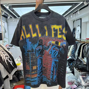 T-Shirt da Uomo All <span class=keywords><strong>Lives</strong></span>, Vestibilità Regolare, Stile Street, Manica Corta, Logo Frontale, Collo Tondo, 100% Cotone Traspirante - Product Image 1