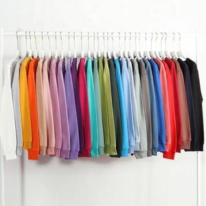 Sweat-shirt unisexe à col rond uni en coton 97% et élasthanne 3% 260 g/m² pour homme, sweat-shirt décontracté à manches longues pour femme, streetwear OEM - Product Image 3