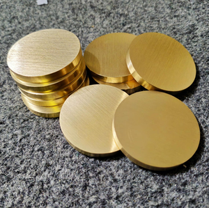 Disques en laiton massif ronds, vierges, pour gravure laser, estampage personnalisé, jetons personnalisés, fabrication de bijoux, bricolage - Product Image 1