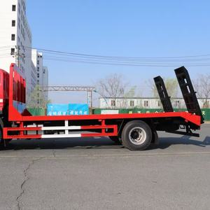 <span class=keywords><strong>Remolque</strong></span> de Transporte de <span class=keywords><strong>Plataforma</strong></span> Plana 4x2 para Equipo de Ingeniería, Transportador de Excavadoras - Product Image 5