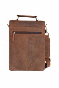 Sac à bandoulière en cuir pour hommes, sacoche à épaule, sac d'école pour tablette, nouveau design, sac de voyage - Product Image 6