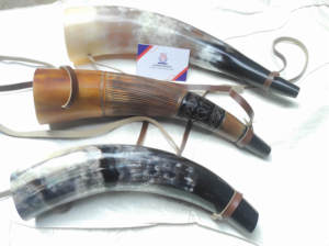 Corneta de Cuerno de Buey Auténtica Hecha a Mano, Corneta de Guerra, Corneta para Soplar, Natural y Auténtica para Guerras Vikingas y Batallas - Product Image 4