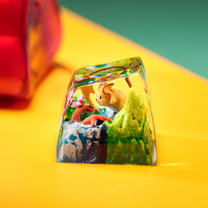 Teclas Artesanales Bosque Místico, Teclas Artesanales Personalizadas, Teclas Anime Lindas, Teclas Verdes, Juego de Teclas, Teclas de Madera - Product Image 2