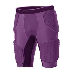 Shorts de compression de football avec protections intégrées pour les hanches, les cuisses et le coccyx, respirants et durables - Product Image 1