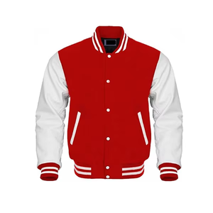 Wholesale Custom High Quality Man Jackets Cotton Embroidery Logo Design Bomber Letterman <b>Men's</b> Jackets Varsity Jacket for <b>Men</b> - Product Image 2