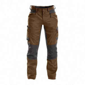 Men's Blue Breathable CE Certified <b>Work</b> Cargo <b>Pants</b> <b>Black</b> Reinforced Knees Pockets Abrasion Resistant Polyester Uniform Type - Product Image 3