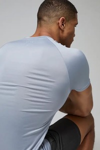 <b>Men</b> Active short <b>Sleeve</b> Tee Fitted Gym Workout Muscle Fit Athletic Crew Neck Compression Training top <b>mens</b> fitted <b>long</b> <b>sleeve</b> - Product Image 6