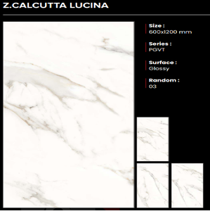 Azulejos de Porcelana Brillante de Primera Calidad, 600x1200mm, Antideslizantes, Resistentes al Ácido, Marca CLAYTON CERAMIC, Garantía de 3 Años - Product Image 1