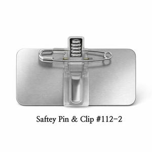 Insignias metálicas personalizadas al por mayor, baratas, con logotipo, de aluminio, con nombre, para fijar con pin. - Product Image 6