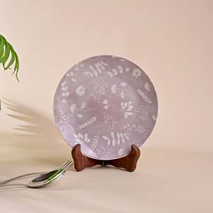 Ensemble d'assiettes en porcelaine exquise Dahlia, résistant au micro-ondes et au four, vaisselle en matériau ABS, compatible lave-vaisselle, emballé en boîte - Product Image 4