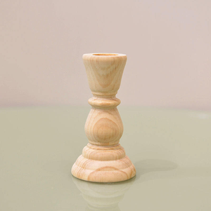 <b>Wooden</b> <b>Candlestick</b> Pine Wood Beech Wood <b>Candlestick</b> Holder for Wedding Party Camping Decoration Ornament - Product Image 1