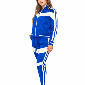 High Quality Women Tracksuit Set Streetwear Jacket <b>Pants</b> OEM Custom Logo - Product Image 3