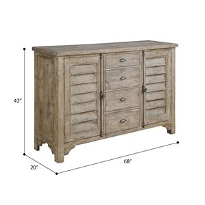 Wallace & Bay Ludin Taupe porta a Buffet eleganti mobili per sala da pranzo - Product Image 3