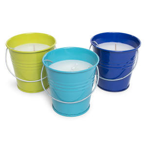 Pot à bougie décoratif en métal, boîte à bougie en métal, pot à bougie en fer blanc - Product Image 1