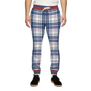 Men's White Cotton Sweatpants <b>Elastic</b> <b>Waist</b> Drawstring Embroidered Logo Casual Joggers Autumn Wear - Product Image 5