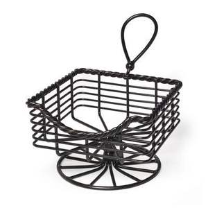 Panier à serviettes en fer robuste pour une utilisation fréquente à la table, assurant stabilité et performance fiable - Product Image 1