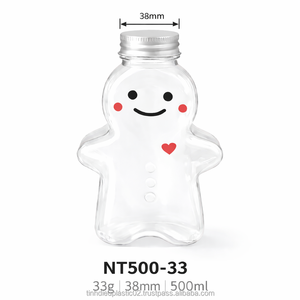 Frasco de PET de 500 ml con Tapa de Aluminio, Botellas de Plástico para Envasar Bocadillos, Dulces y Frutos Secos, Tapa de Rosca Sellante, Exportación a Asia - Product Image 1