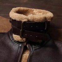 Chaqueta Bomber B3 Personalizada para Hombre, Chaqueta de Aviador de Cuero Genuino Marrón, Chaqueta de Vuelo Vintage RAF de la Segunda Guerra Mundial para Hombre OEM