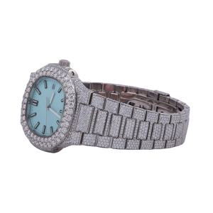 D VVS High Quality Automatic Handmade Custom Full Iced Out Stainless Steel Hip Hop Moissanite Diamond <b>Watch</b> for Wholesale Price - Product Image 2