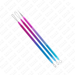 Professional 3 Piece Stainless Steel Acne Extractor Kit Blackhead Remover <b>Tools</b> for Facial Skin Care Treatment - Product Image 5