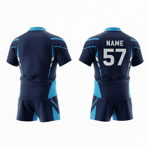 Uniforme de Rugby Sublimado Personalizado al por Mayor, Tela de Malla de Secado Rápido y Transpirable, Ropa Deportiva Unisex para Adultos con Nombre Personalizado - Product Image 3