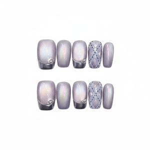 Nouveau côté court côté chinois lavande violet doux et féminin acrylique velours fard à joues conception - Product Image 1