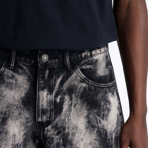 IOTA SPORTS – Meilleurs shorts en jean pour hommes, personnalisables avec logo, taille mi-haute, respirants, déchirés, brodés, style streetwear décontracté - Product Image 5
