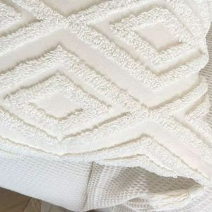 Coussin en coton pur tissé, imprimé, doux, respirant, en tissu épais, élégant, décoratif, pour chambre à coucher, salon, lit - Product Image 6