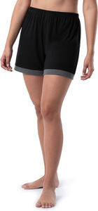 Conjunto de Pijama de Verano para Mujer Talla Grande, Transpirable, de Algodón, Camiseta y Pantalones Cortos, Cintura Elástica, Secado Rápido, Satén Tejido - Product Image 3