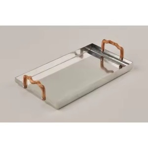 Plateau à chocolat en acier inoxydable écologique exclusif, plateau de service décoratif pour chocolat et bonbons, décoration d'intérieur - Product Image 4