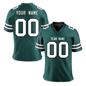 Maillots de football américain brodés, nouveaux designs 2025, 100% polyester, sublimation, broderie, pour hommes - Product Image 1