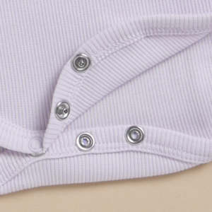 Body à manches longues en bambou biologique élasthanne de qualité supérieure Lot de 2-Nostalgie Rose + Lavande Brouillard - Product Image 5